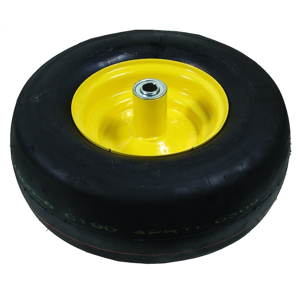 WHEEL-SMOOTH, 13X5X6, YELLOW 5.87" x12.75" x12.75"